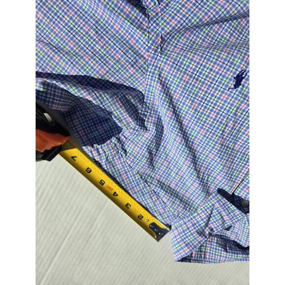 Ralph Lauren Plaid Long Sleeve Button Up Shirt Medium White Pink Easter - Picture 7 of 12